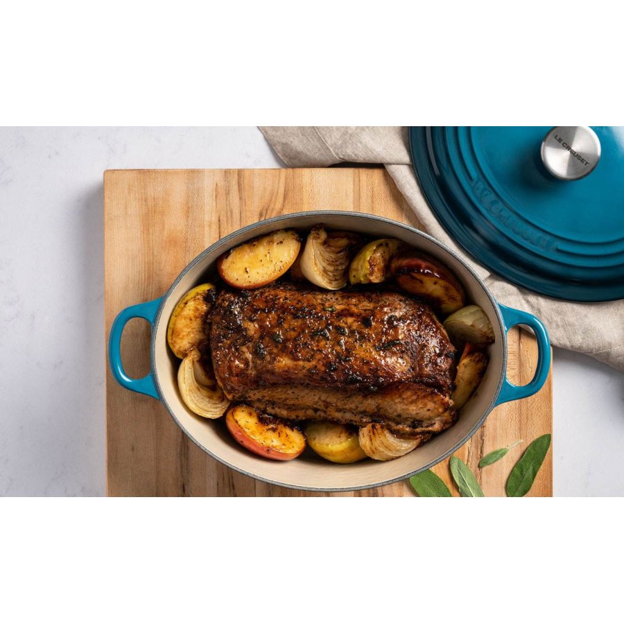 Le Creuset Signature Oval Stbejernsgryde 27 cm/4,1 L, Deep Teal