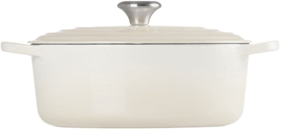 Le Creuset Signature Oval Stbejernsgryde 27 cm/4,1 L, Meringue