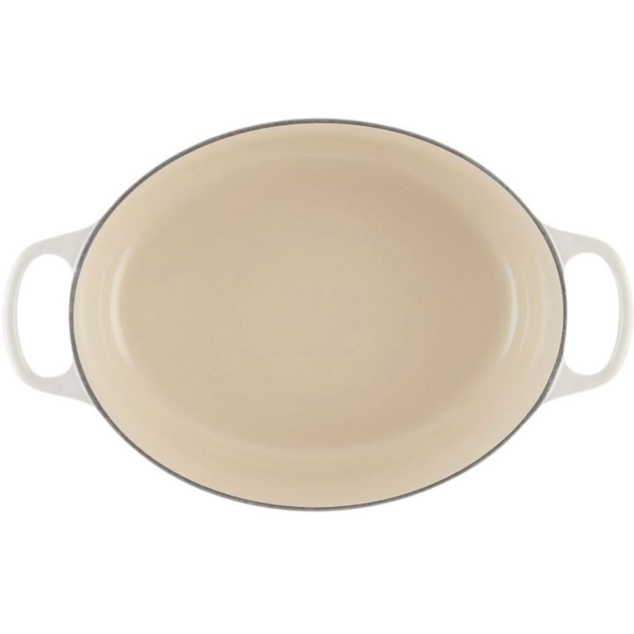 Le Creuset Signature Oval Stbejernsgryde 27 cm/4,1 L, Meringue
