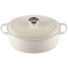Le Creuset Signature Oval Stbejernsgryde 27 cm/4,1 L, Meringue