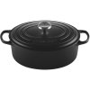 Le Creuset Signature Oval Stbejernsgryde 31 cm/6,3 L, Mat Sort