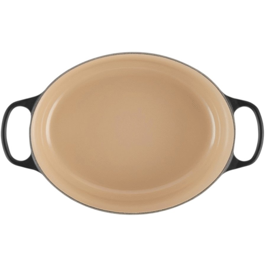 Le Creuset Signature Oval Stbejernsgryde 31 cm/6,3 L, Mat Sort