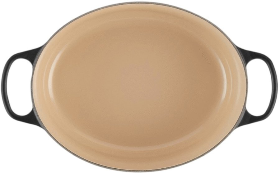 Le Creuset Signature Oval Stbejernsgryde 31 cm/6,3 L, Mat Sort
