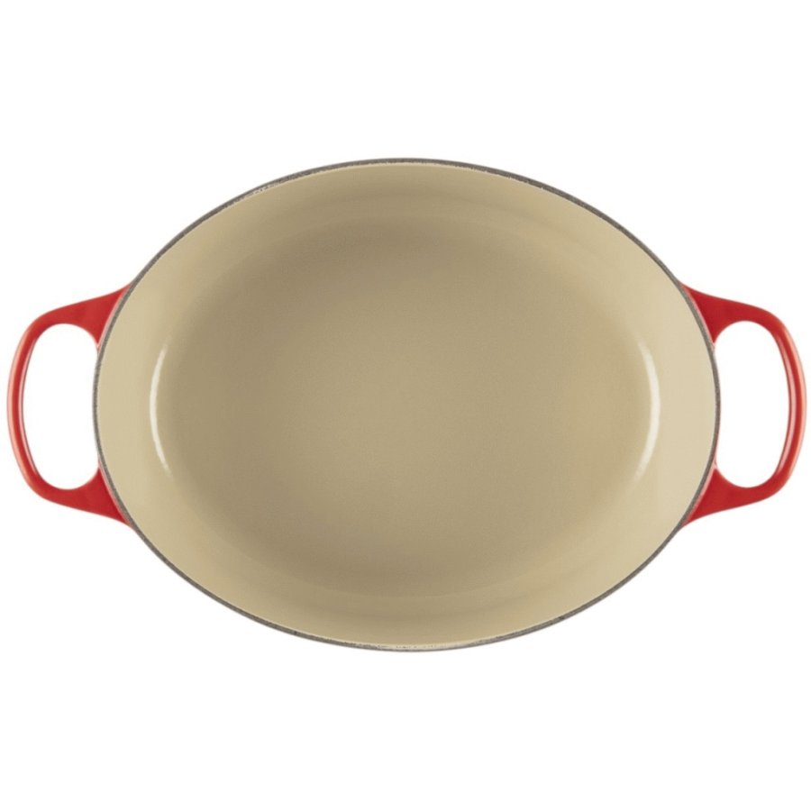 Le Creuset Signature Oval Stbejernsgryde 31 cm/6,3 L, Cerise