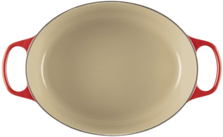 Le Creuset Signature Oval Stbejernsgryde 31 cm/6,3 L, Cerise
