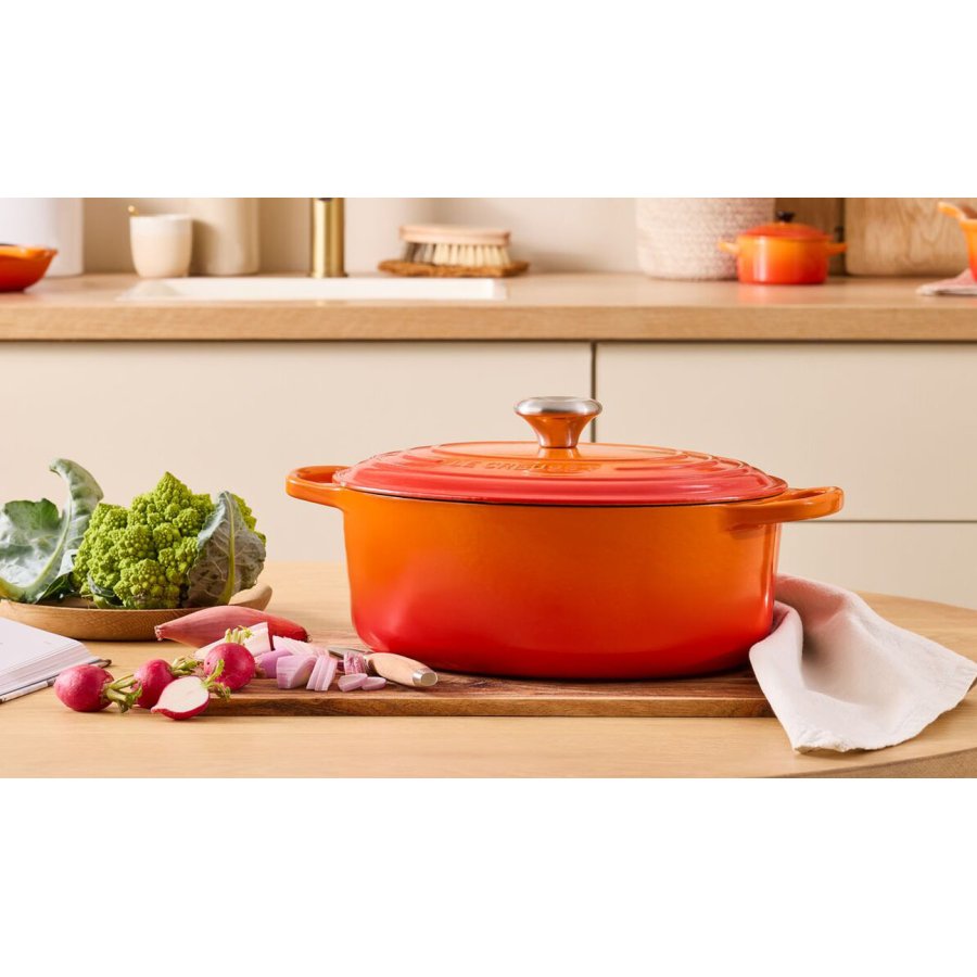 Le Creuset Signature Oval Stbejernsgryde 31 cm/6,3 L, Volcanic