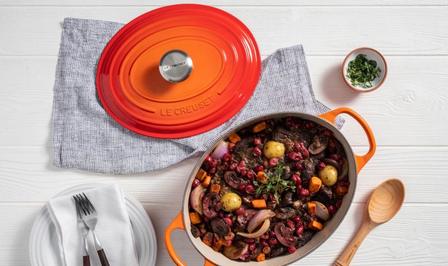 Le Creuset Signature Oval Stbejernsgryde 31 cm/6,3 L, Volcanic