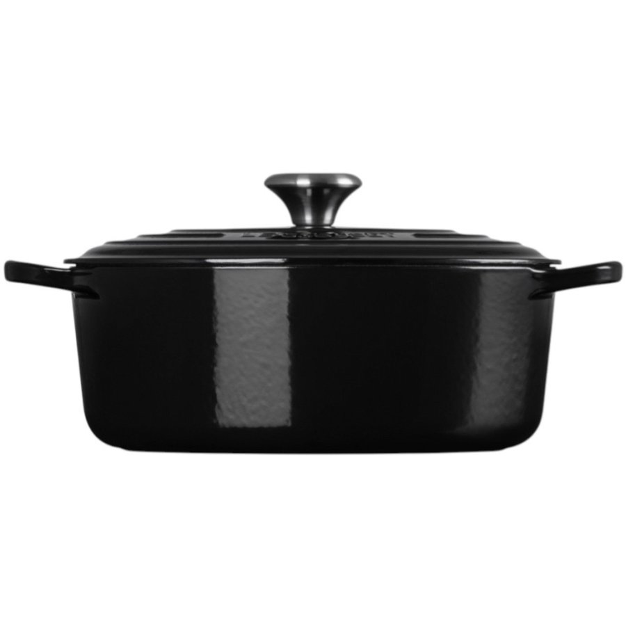 Le Creuset Signature Oval Stbejernsgryde 31 cm/6,3 L, Sort