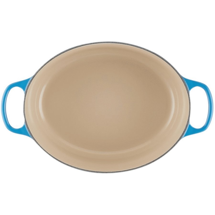 Le Creuset Signature Oval Stbejernsgryde 31 cm/6,3 L, Azure