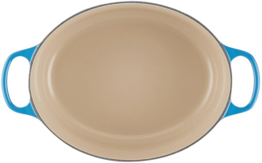 Le Creuset Signature Oval Stbejernsgryde 31 cm/6,3 L, Azure