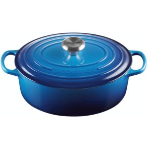 Le Creuset Signature Oval Stbejernsgryde 31 cm/6,3 L, Azure