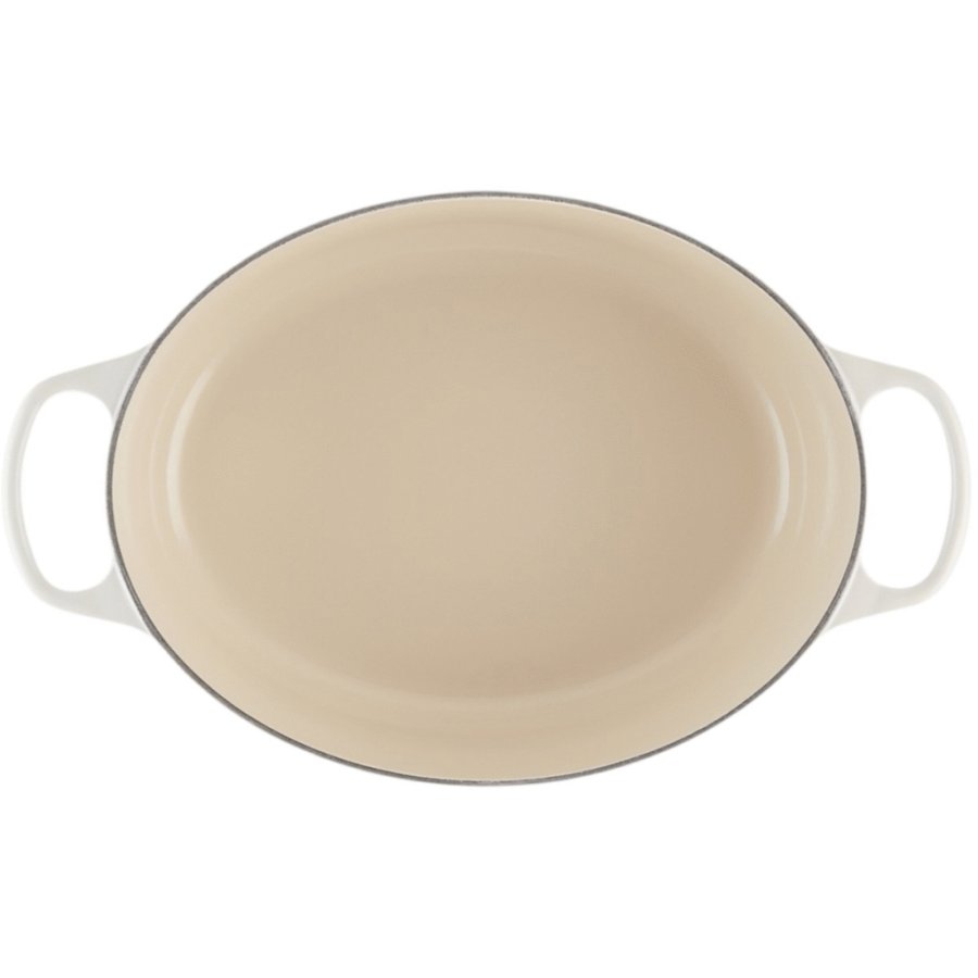 Le Creuset Signature Oval Stbejernsgryde 31 cm/6,3 L, Meringue