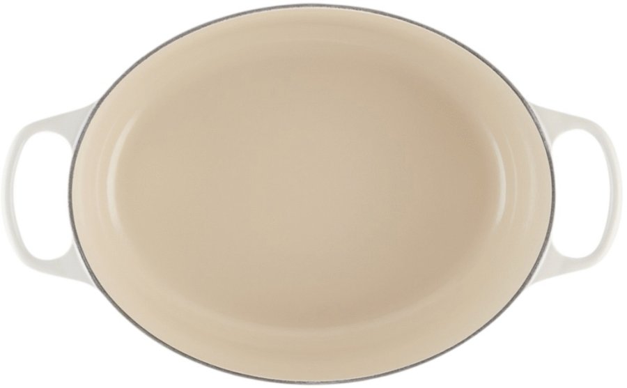 Le Creuset Signature Oval Stbejernsgryde 31 cm/6,3 L, Meringue