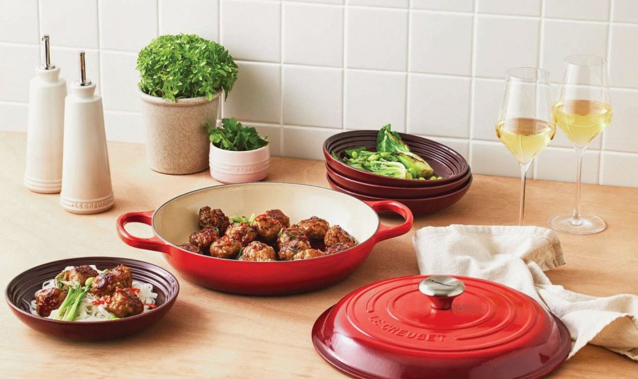Le Creuset Signature Buffetgryde 30 cm/3,5 L, Cerise