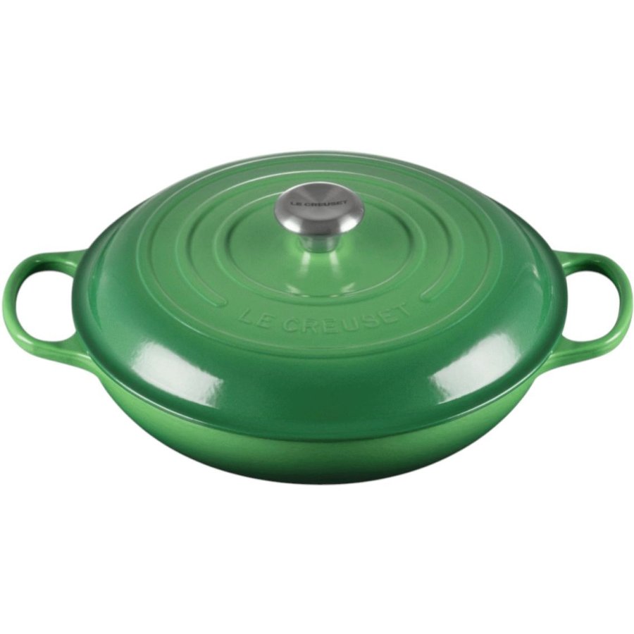 Le Creuset Signature Buffetgryde 30 cm/3,5 L, Bamboo Green