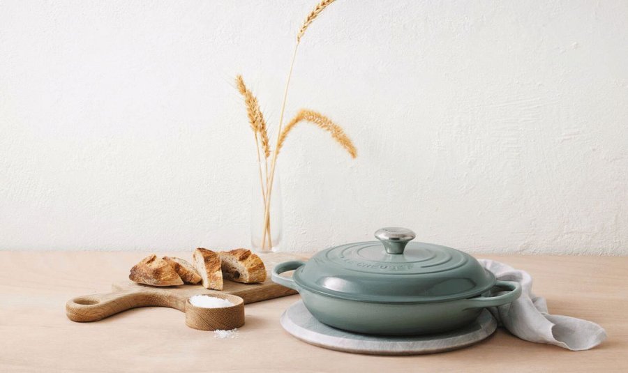 Le Creuset Signature Buffetgryde 30 cm/3,5 L, Sea Salt