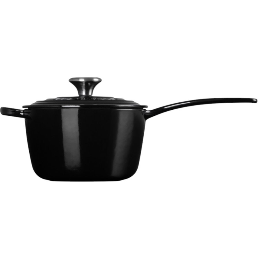 Le Creuset Signature Stbejernskasserolle 16 cm/1,5 L, Sort