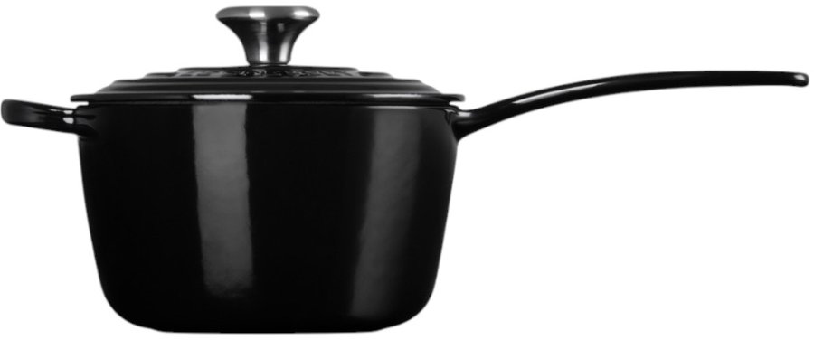 Le Creuset Signature Stbejernskasserolle 16 cm/1,5 L, Sort