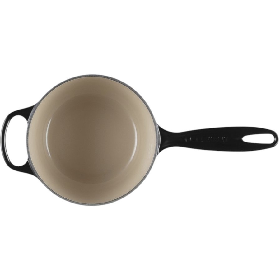 Le Creuset Signature Stbejernskasserolle 16 cm/1,5 L, Sort