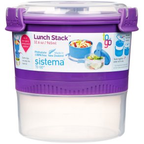Sistema To Go Stack Lunchbox 965 ml, Paars