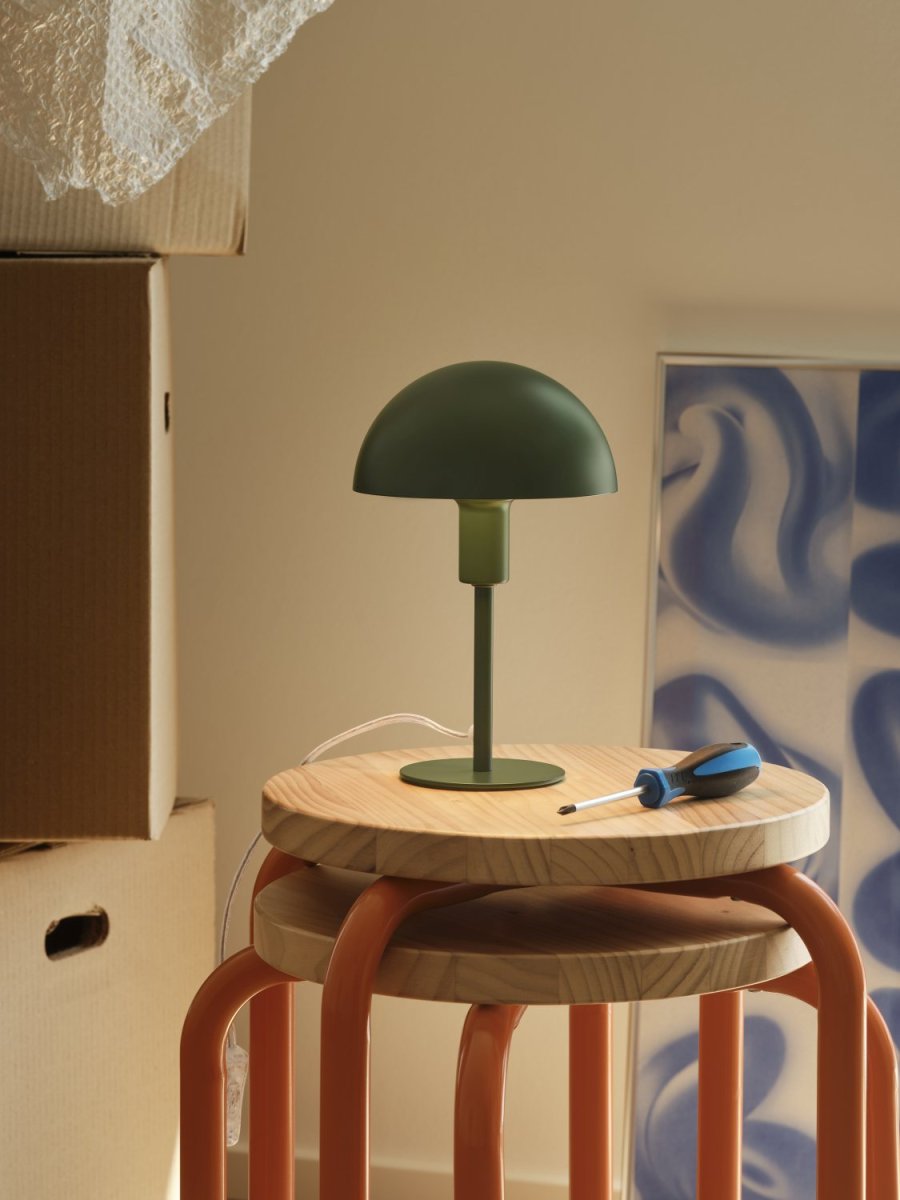 Nordlux Ellen Bordlampe H25 cm, M�rkegr�n