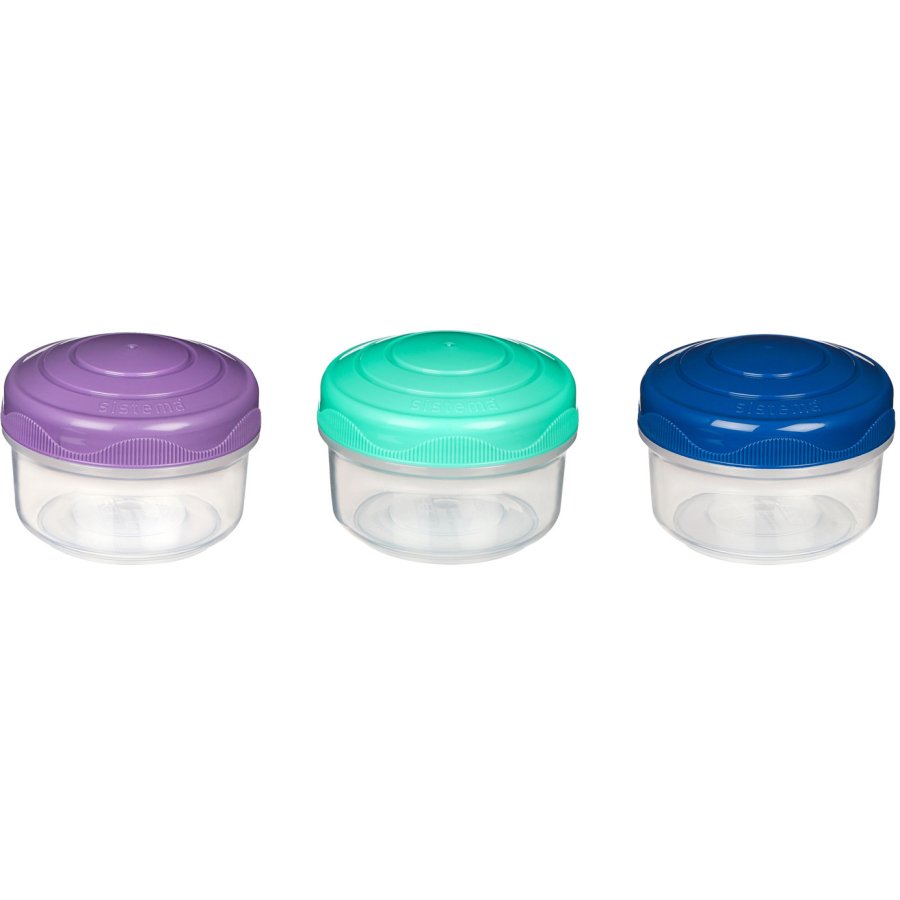 Sistema To Go Mini Bites 3er Set 130 ml, Minty Teal