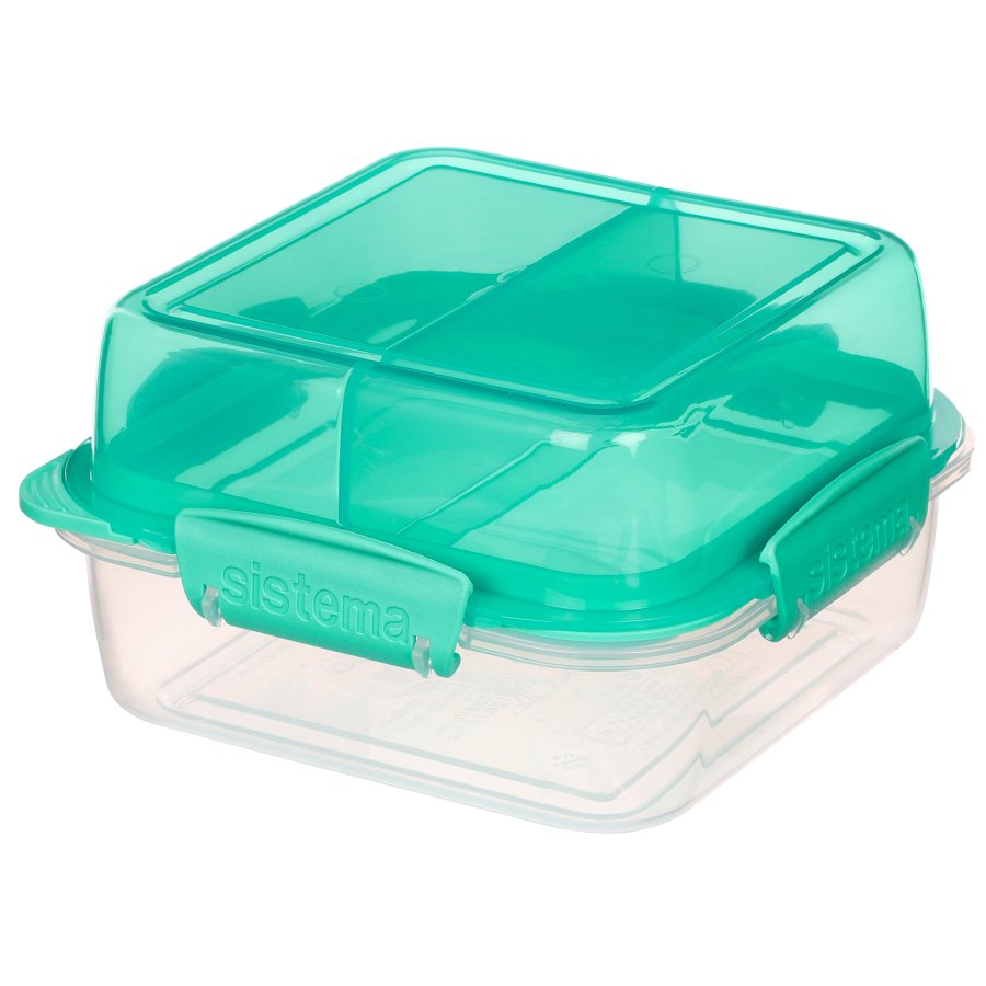 Sistema To Go Divided Flip Lunchbox 1,24 L, Minty Teal