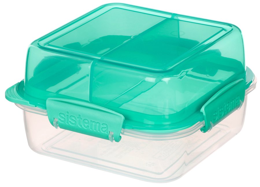 Sistema To Go Divided Flip Lunchbox 1,24 L, Minty Teal