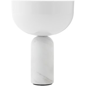 New Works Kizu Trdls Bordlampe H24 cm, Hvid Marmor