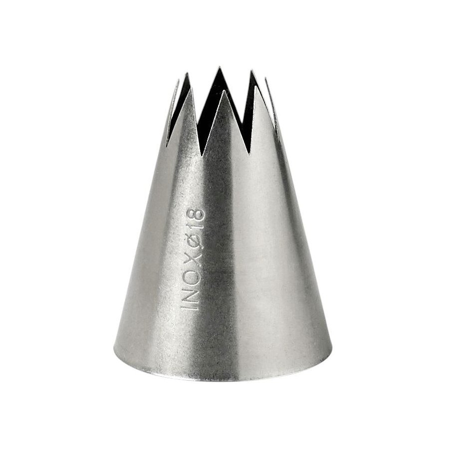 Blomsterbergs Stervormig Spuitmondje 18 mm, Staal