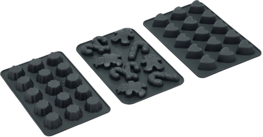 Blomsterbergs Chocoladevorm 3-delig, Grijs