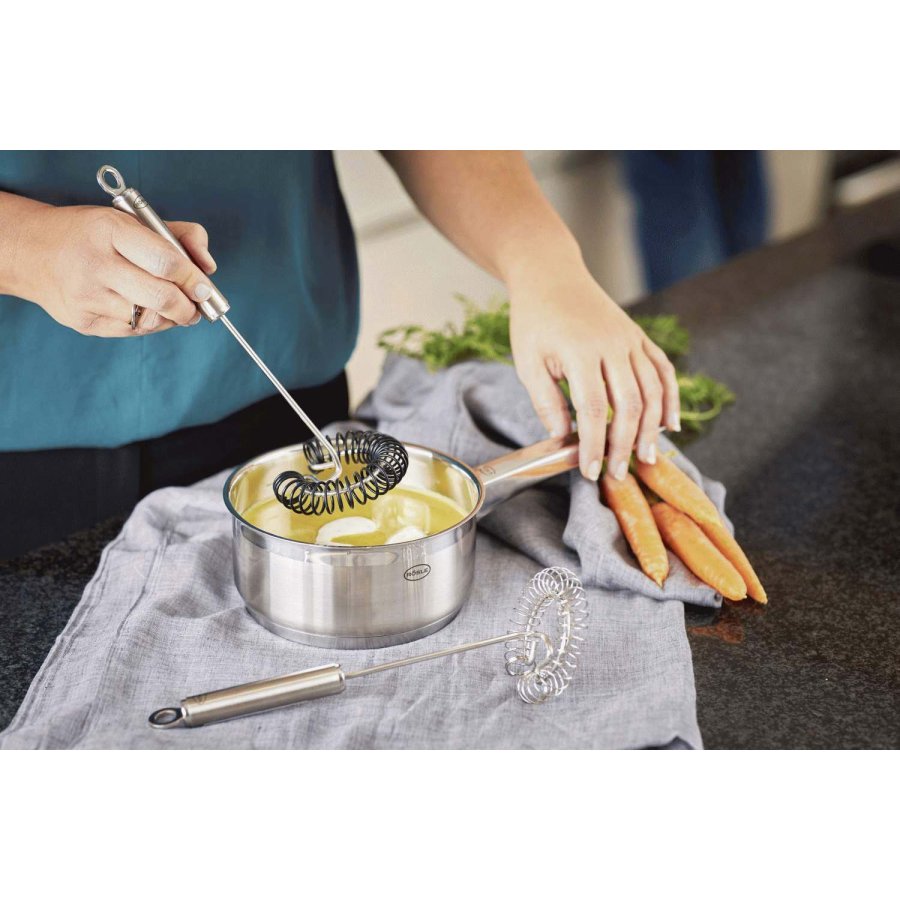 Rsle Spiralbesen 27 cm, Stahl/Schwarz