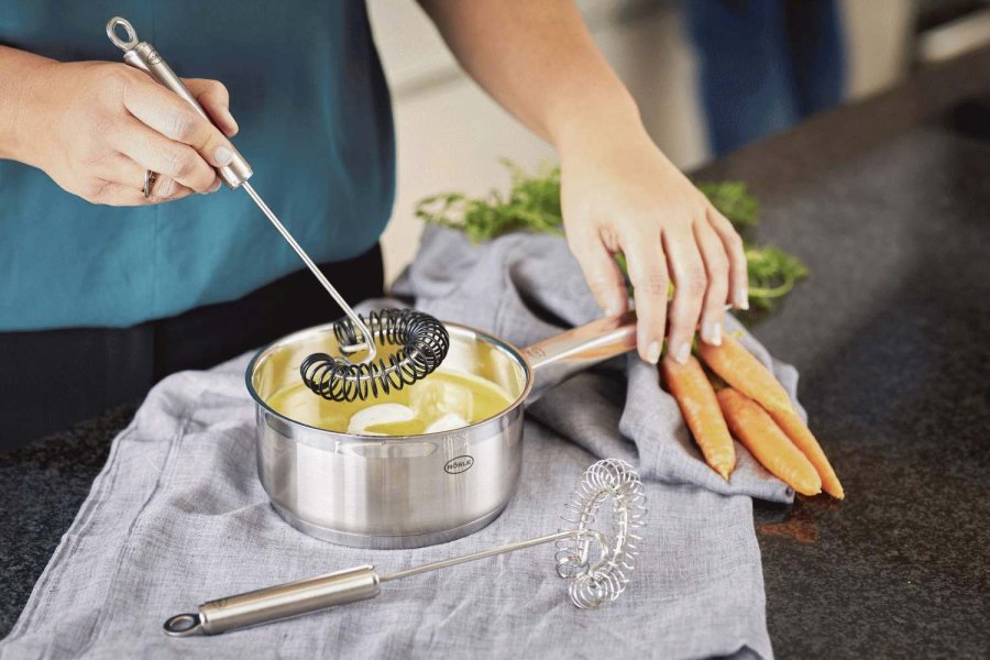 Rsle Spiralbesen 27 cm, Stahl/Schwarz