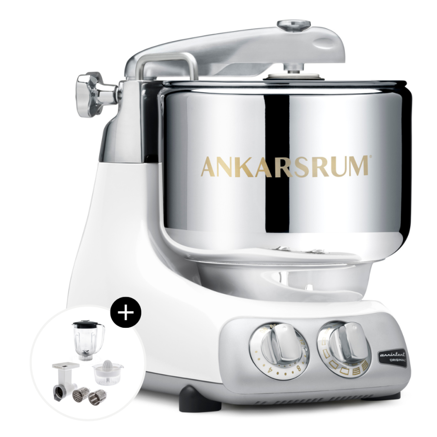 Ankarsrum Assistent Original K�kkenmaskine AKM 6230, Glossy Hvid