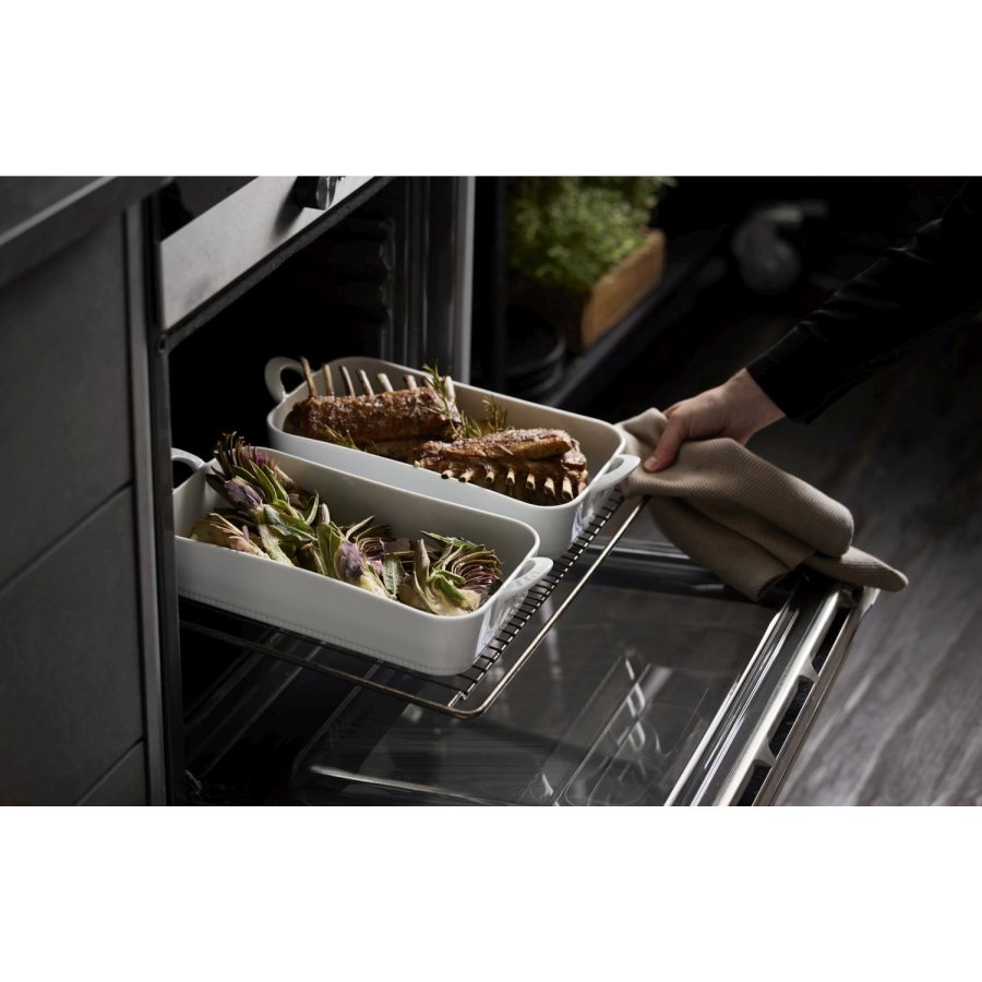 Pillivuyt Toulouse Gericht 2er Set 31x18 cm, Weiß