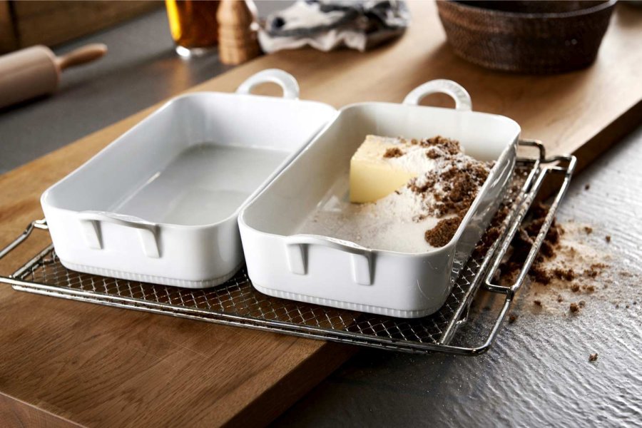 Pillivuyt Toulouse Gericht 2er Set 31x18 cm, Weiß