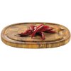 Piet Hein Superellipse Skrebrt 28x35 cm, Teak