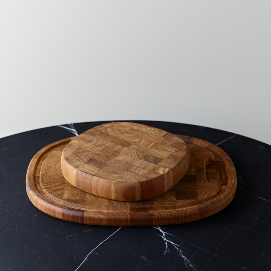 Piet Hein Superellipse Skrebrt 28x35 cm, Teak