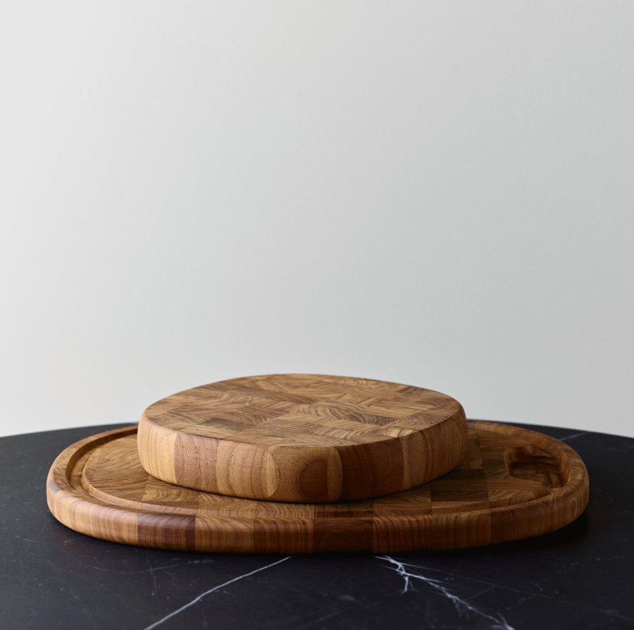 Piet Hein Superellipse Skrebrt 36x45 cm, Teak