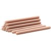 STOFF Nagel Stabkerze 12er Set 18 cm, Beige