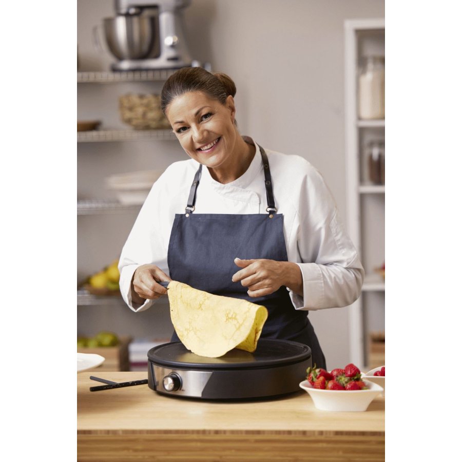 Blomsterbergs Crpepan 38 cm, Zwart/Staal