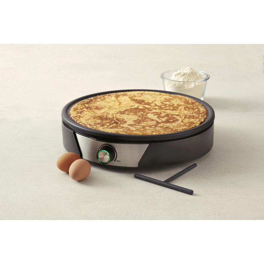 Blomsterbergs Crpepan 38 cm, Zwart/Staal