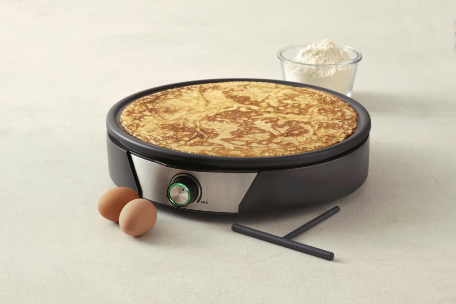 Blomsterbergs Crpepan 38 cm, Zwart/Staal