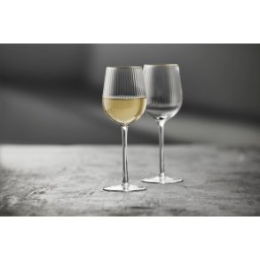 Lyngby Glas Palermo Gold Hvidvinsglas 4 stk. 30 cl