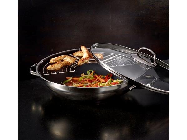 Rösle Style Wok Non-stick m. Glaslg 36 cm