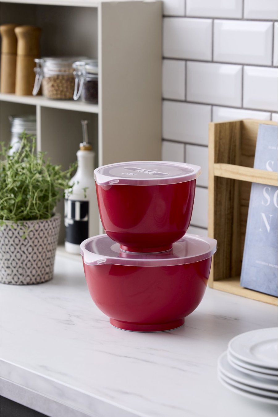 Rosti Margrethe Rhrschssel-Set 4-teilig, Rot