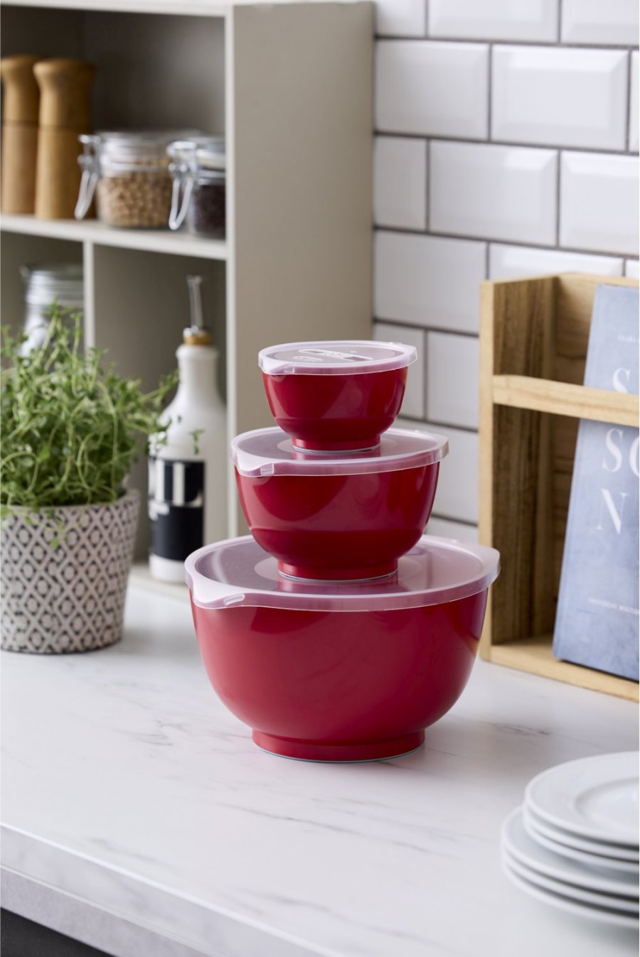Rosti Margrethe Rhrschssel-Set 6-teilig, Rot