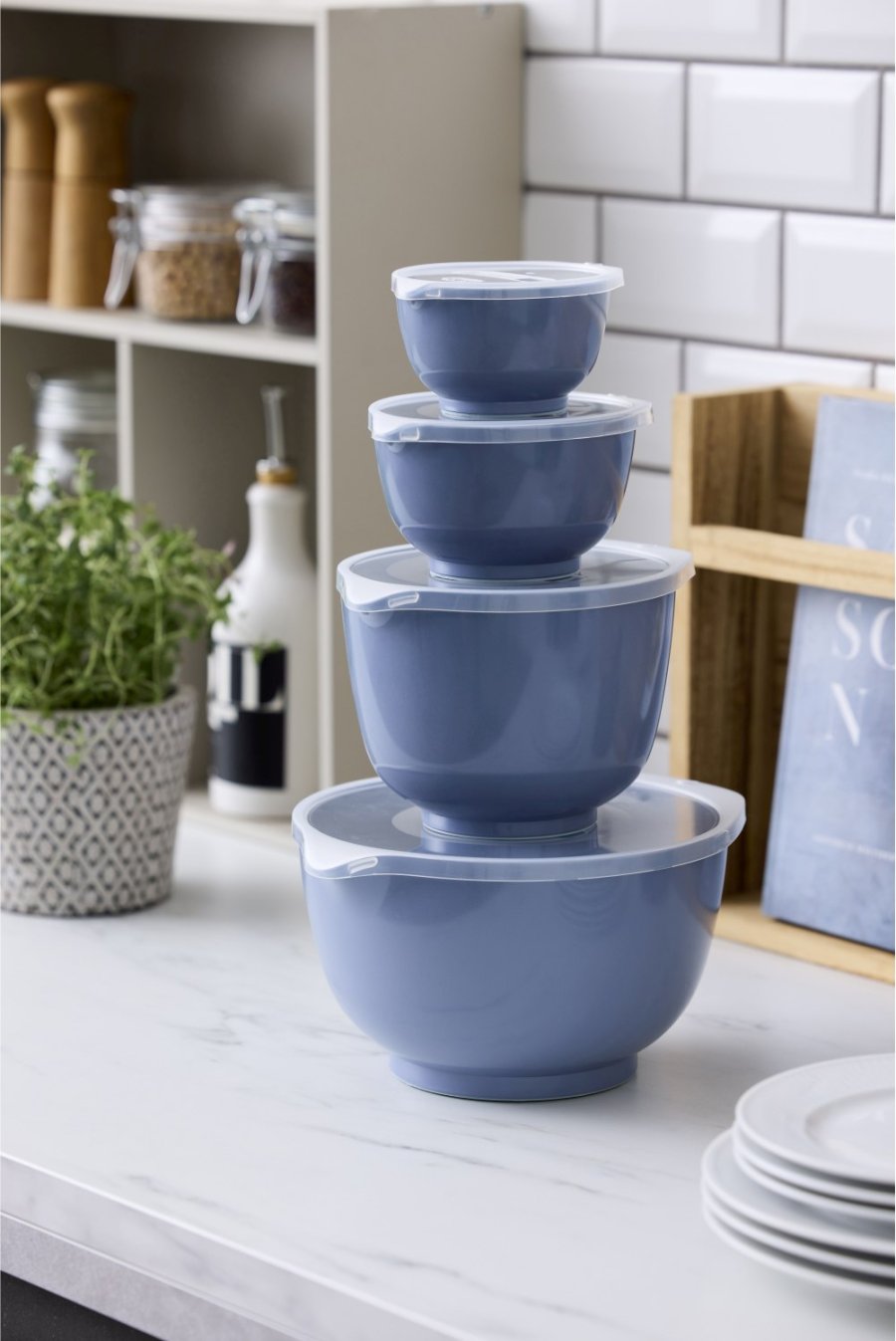 Rosti Margrethe Rresklest 8 Dele, Dusty Blue