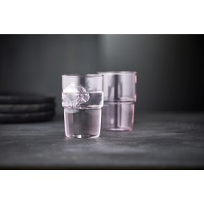 Lyngby Glas Torino Drikkeglas 2 stk. 40 cl, Pink