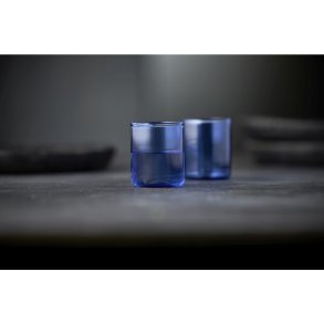 Lyngby Glas Torino Shotglas 2 stk. 6 cl, Blå